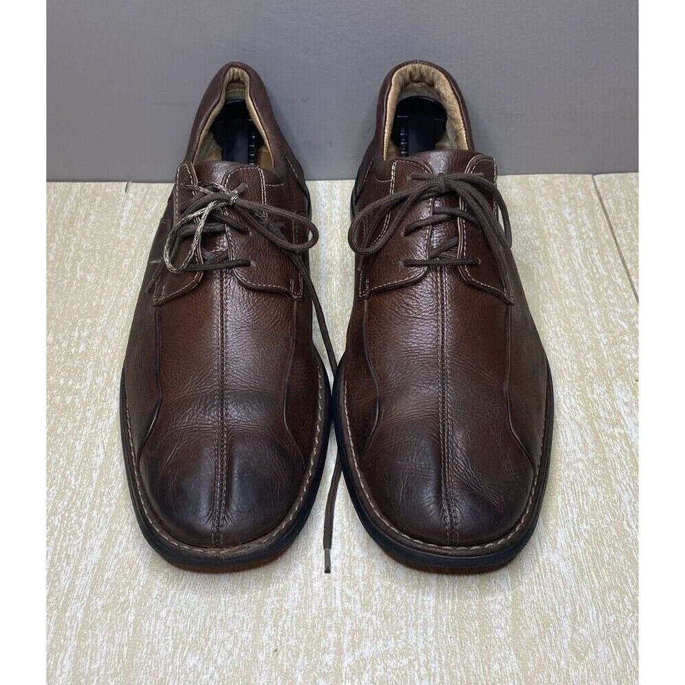 Johnston & Murphy 20-7222 Men's Size 10 Shuler Bicycle Toe Brown Oxford Shoe